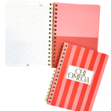 Chi Omega Stripe Sorority Notebook