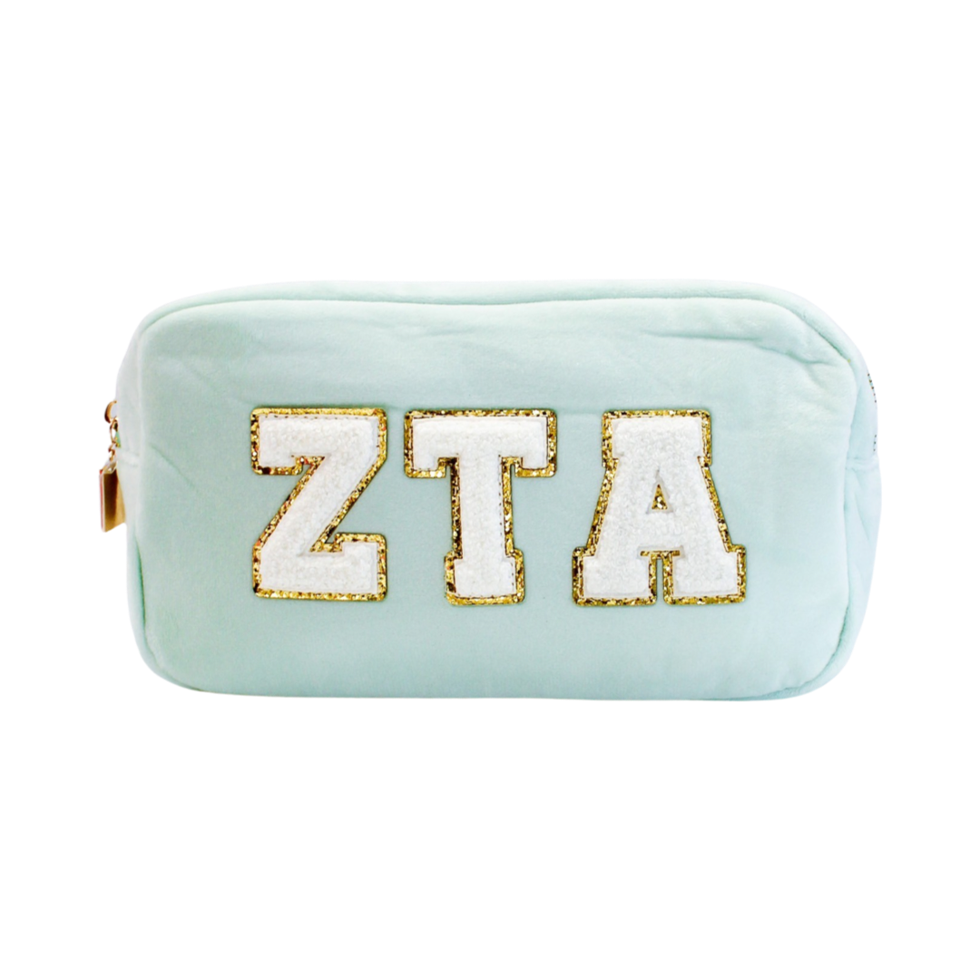 Chenille Sorority Cosmetic Bag