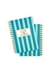 Zeta Tau Alpha Stripe Sorority Notebook
