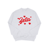 Zeta Tau Alpha Sweetie Sorority Crewneck Sweatshirt