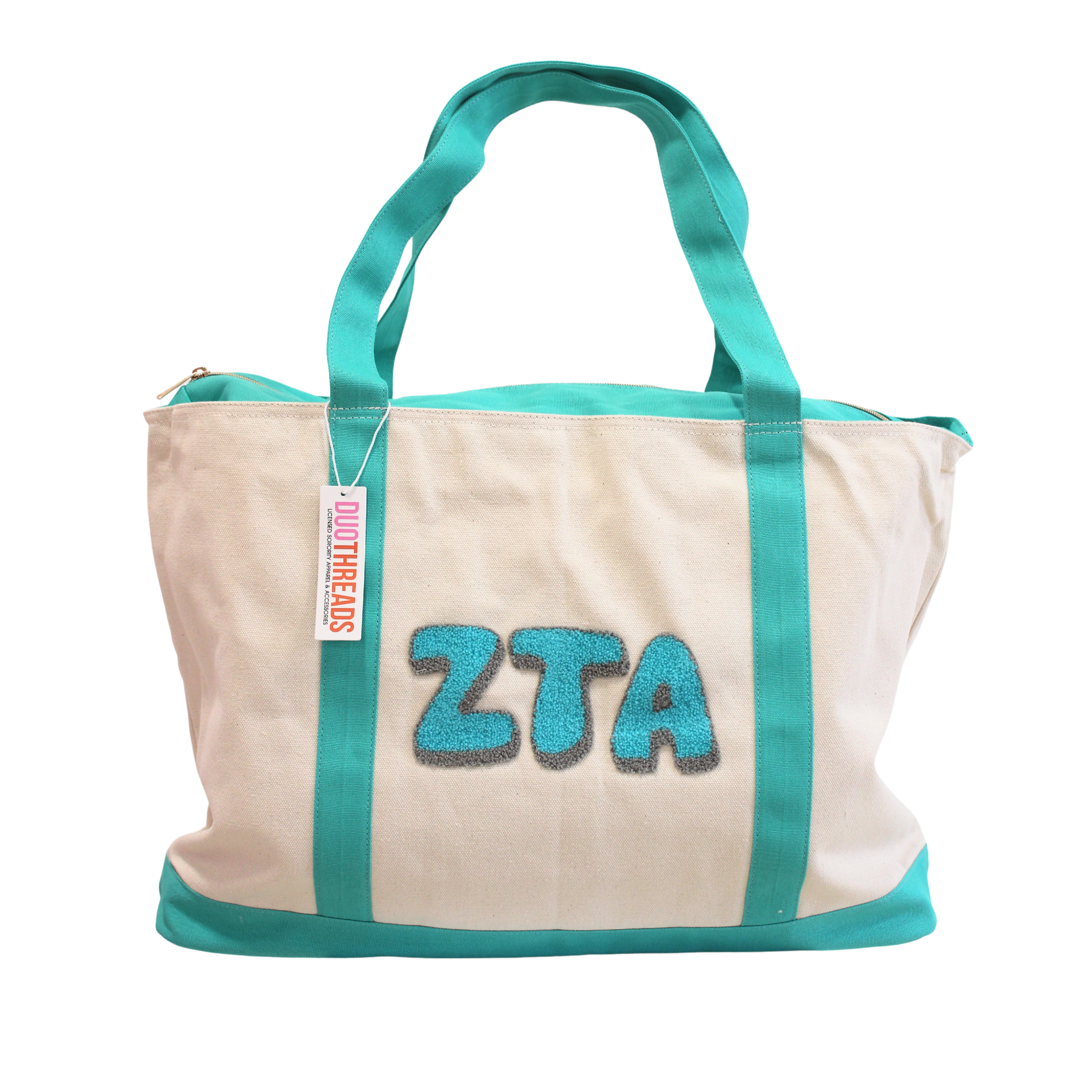 Zeta Tau Alpha Chenille Weekender Sorority Tote