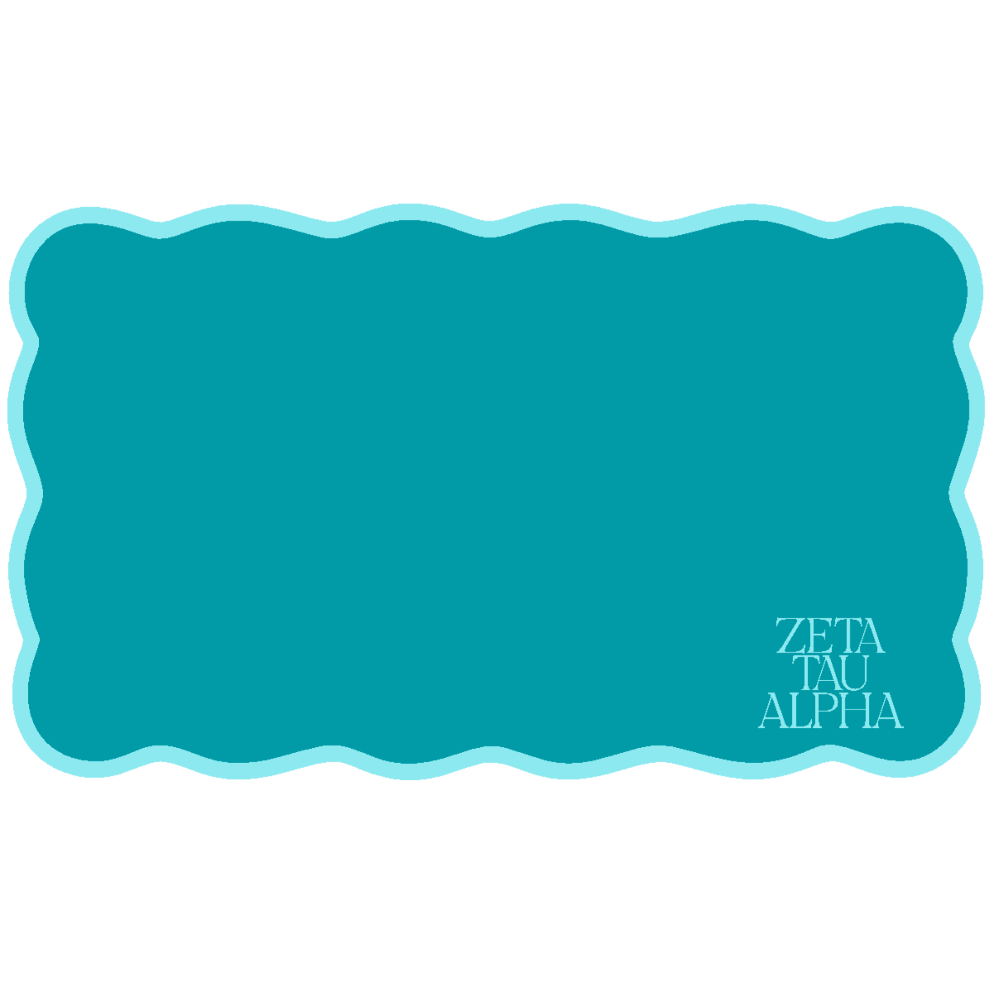 Scalloped Sorority Desk Mat