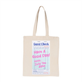 Zeta Tau Alpha Guest Check Sorority Tote