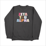 Zeta Tau Alpha Scrapbook Sorority Sweatshirt