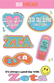 Sorority Y2K Sticker Sheet