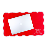 Alpha Chi Omega Scalloped Sorority Desk Mat