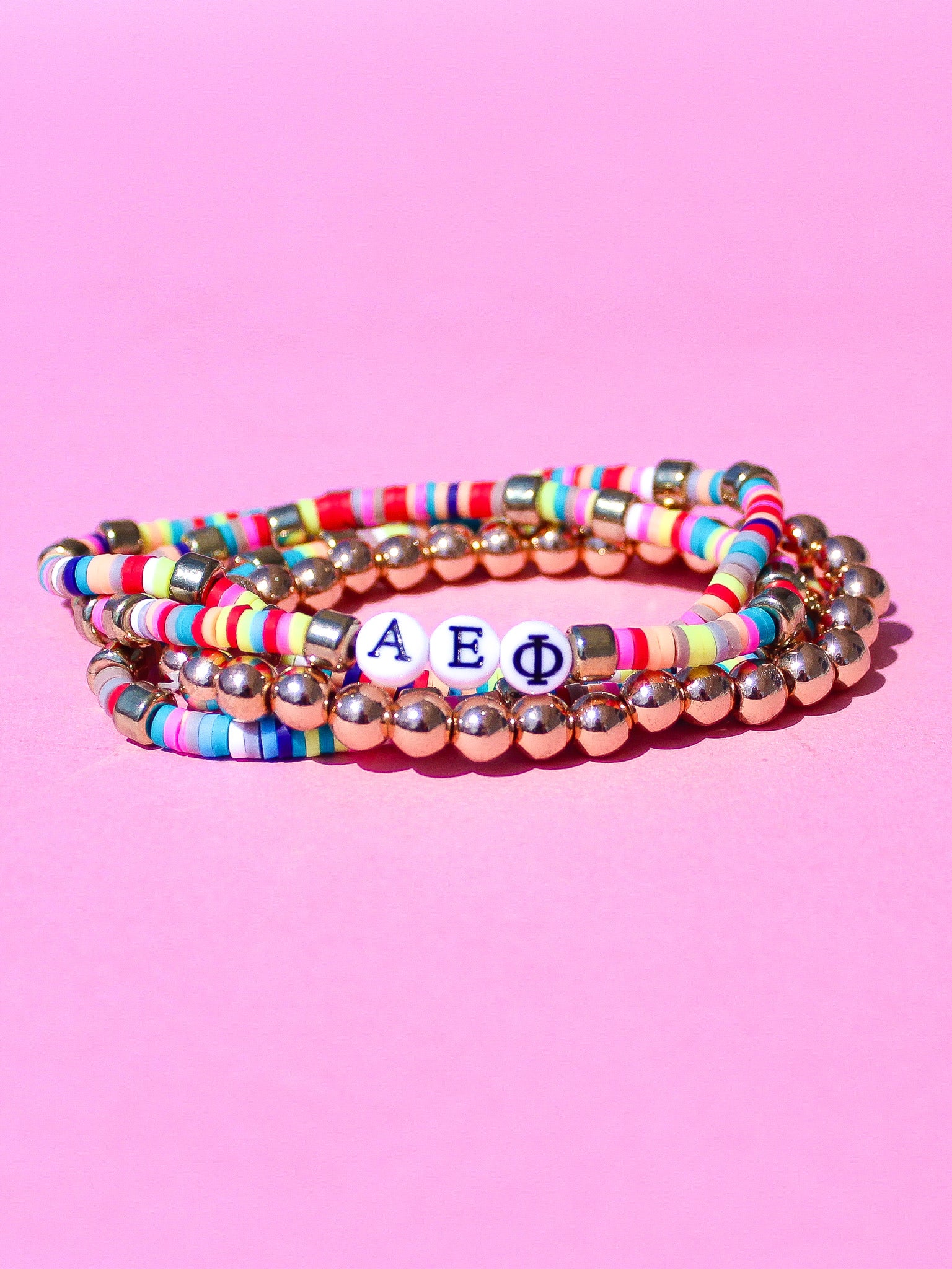 Alpha Epsilon Phi Miley Bracelet Stack