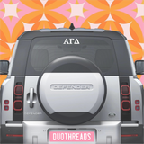 Alpha Gamma Delta Sorority Car Decal
