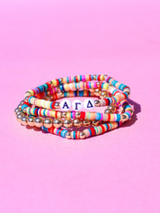 Alpha Gamma Delta Miley Bracelet Stack
