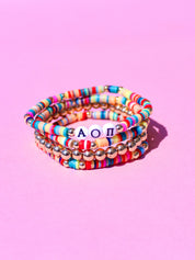 Alpha Omicron Pi Miley Bracelet Stack