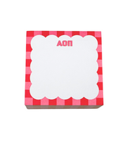 Scallop Sorority Note Cube – 4x4 Sticky Note Block (500 Sheets)