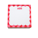 Scallop Sorority Note Cube – 4x4 Sticky Note Block (500 Sheets)