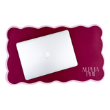 Alpha Phi Scalloped Sorority Desk Mat