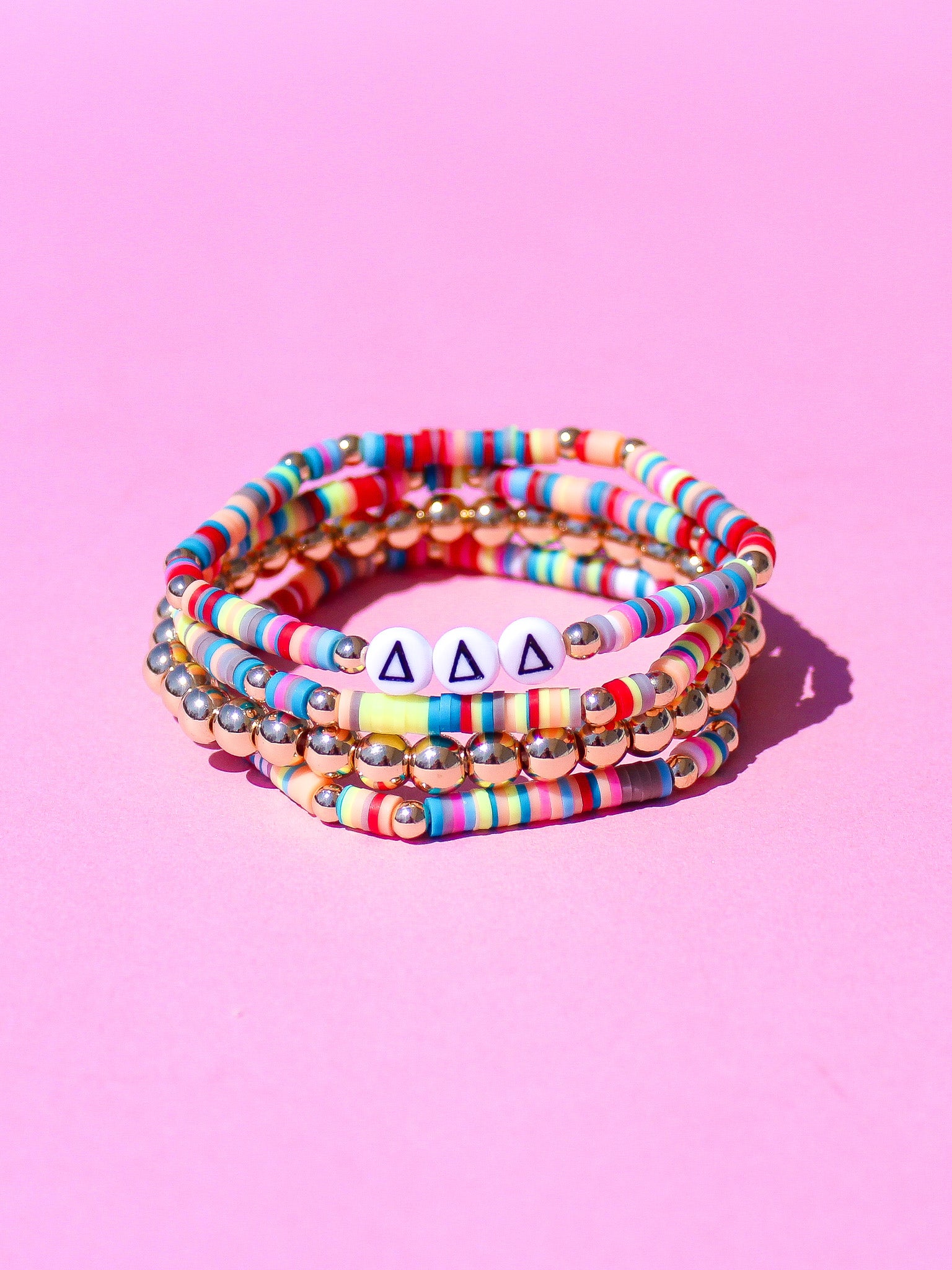 Delta Delta Delta Miley Bracelet Stack
