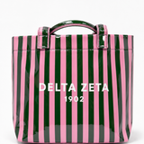 Delta Zeta Stripe Sorority Tote Bag
