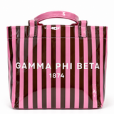 Gamma Phi Beta Stripe Sorority Tote Bag