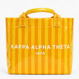 Kappa Alpha Theta Stripe Sorority Tote Bag