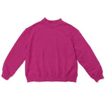 Berry colored mock neck flat lay