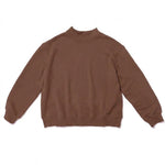 espresso mock neck flat lay