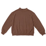 espresso mock neck flat lay