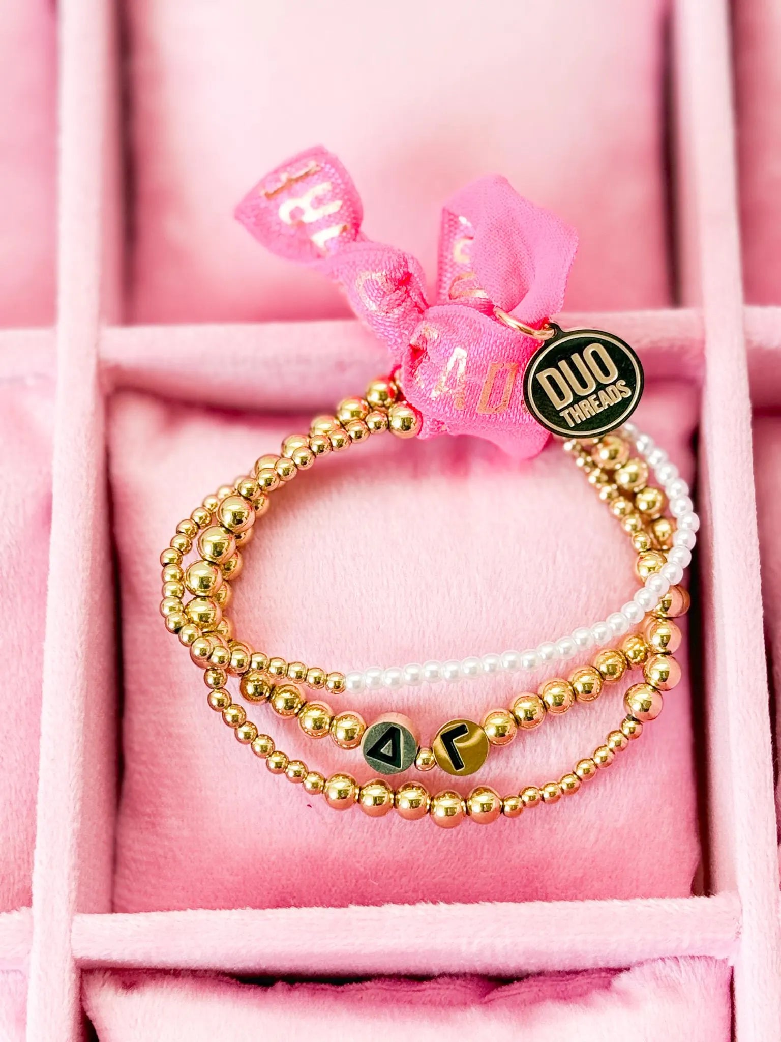 Delta Gamma Everyday Gold Bracelet Sorority Stack