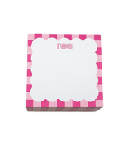 Scallop Sorority Note Cube – 4x4 Sticky Note Block (500 Sheets)