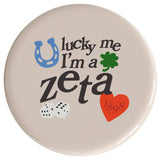 Zeta Tau Alpha Lucky Sorority Button
