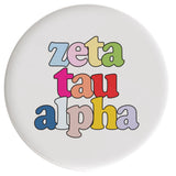 Zeta Tau Alpha Live In Color Sorority Button