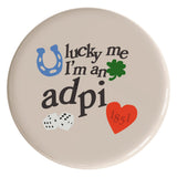 Alpha Delta Pi Lucky Sorority Button