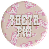 Theta Phi Alpha Boot Scootin' Sorority Button