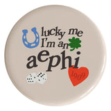 Alpha Epsilon Phi Lucky Sorority Button