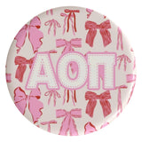 Alpha Omicron Pi Coquette Sorority Button