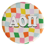 Alpha Omicron Pi Fast Times Sorority Button