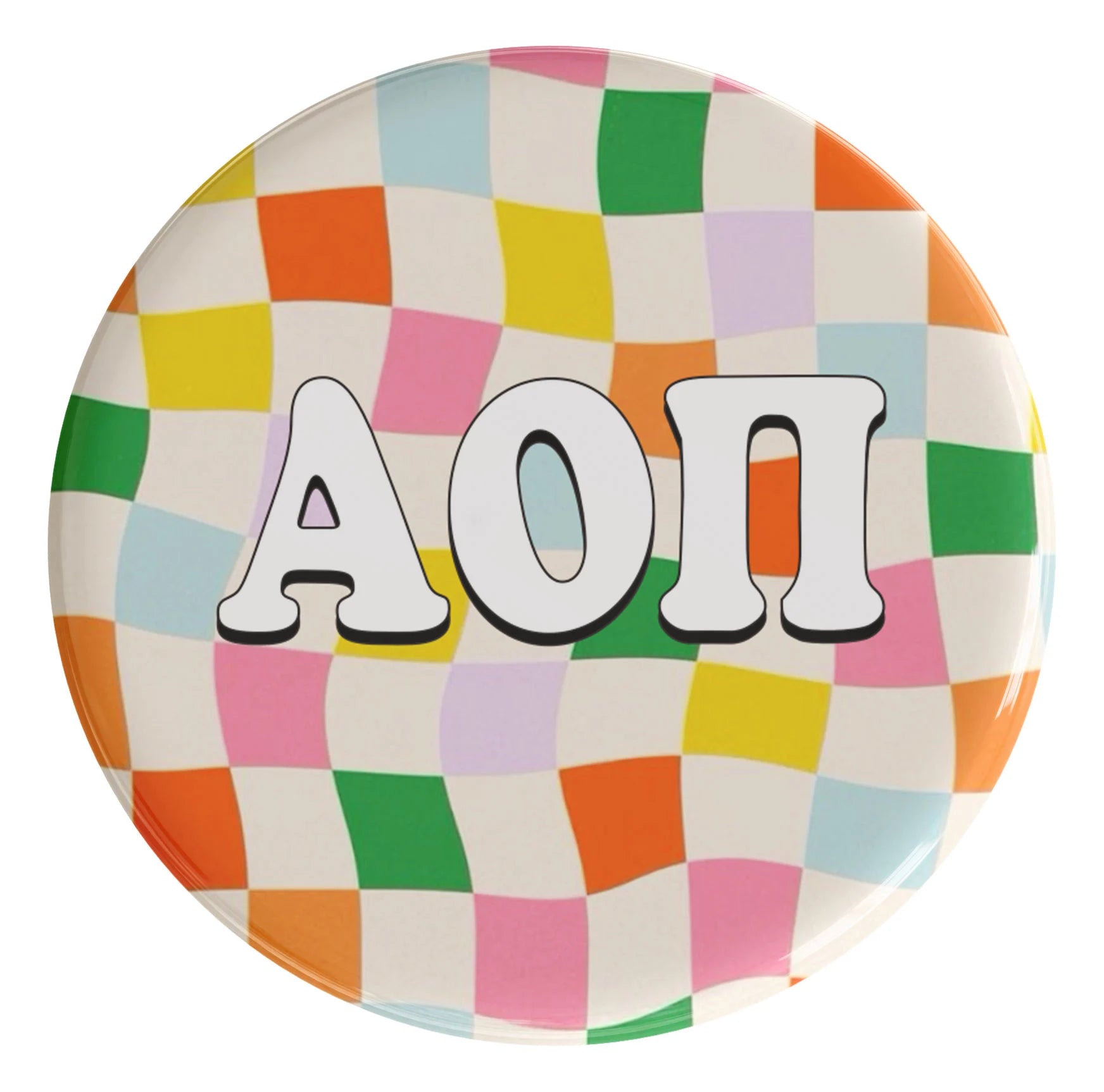 Alpha Omicron Pi Fast Times Sorority Button