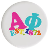 Alpha Phi Happy Days Sorority Button