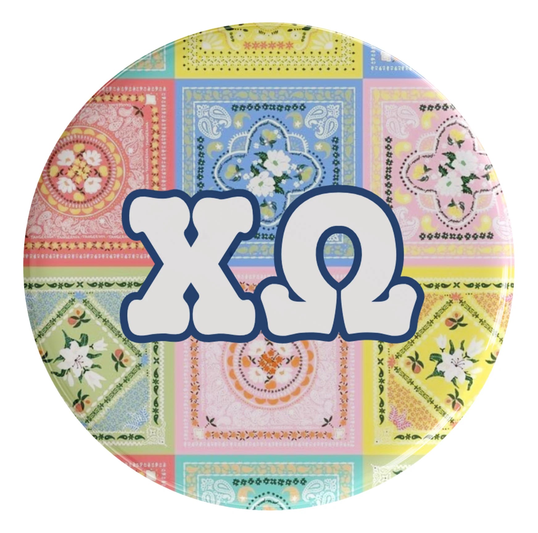 Chi Omega Summer Days Sorority Button