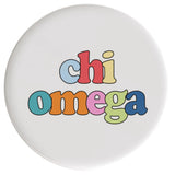 Chi Omega Live In Color Sorority Button