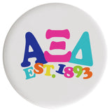 Alpha Xi Delta Happy Days Sorority Button