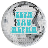 Zeta Tau Alpha Disco Sorority Button