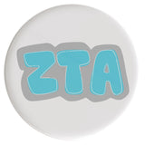 Zeta Tau Alpha Bubbly Sorority Button