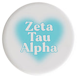 Zeta Tau Alpha Big Heart Sorority Button