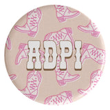 Alpha Delta Pi Boot Scootin' Sorority Button