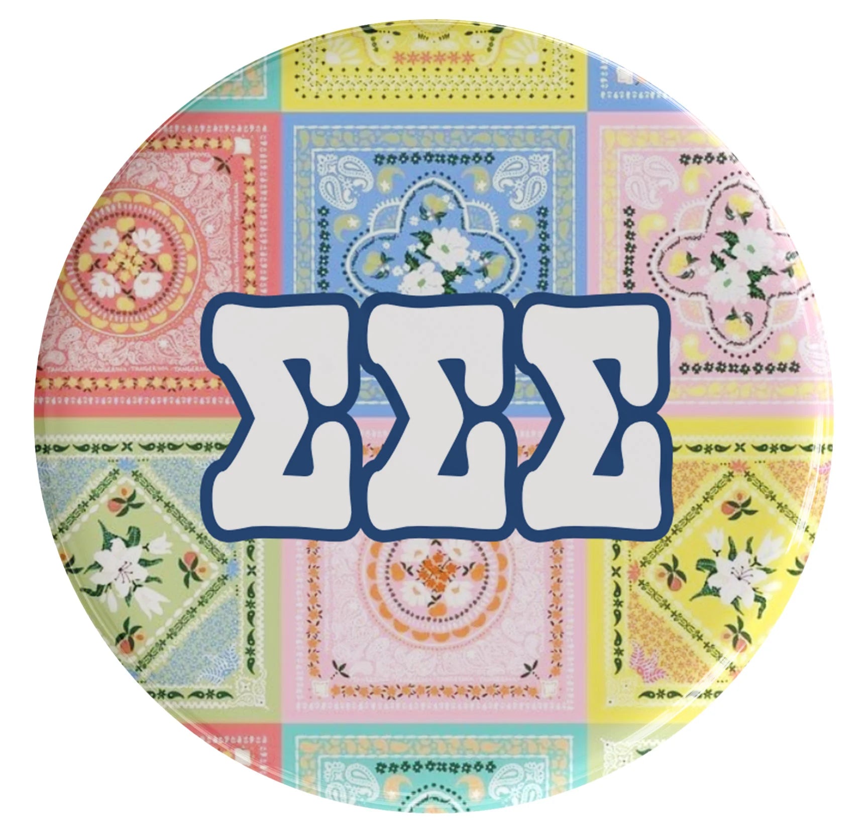 Sigma Sigma Sigma Summer Days Sorority Button