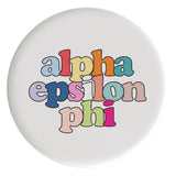 Alpha Epsilon Phi Live In Color Sorority Button