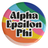 Alpha Epsilon Phi In The Groove Sorority Button
