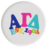 Alpha Gamma Delta Happy Days Sorority Button
