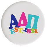 Alpha Delta Pi Happy Days Sorority Button