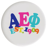 Alpha Epsilon Phi Happy Days Sorority Button