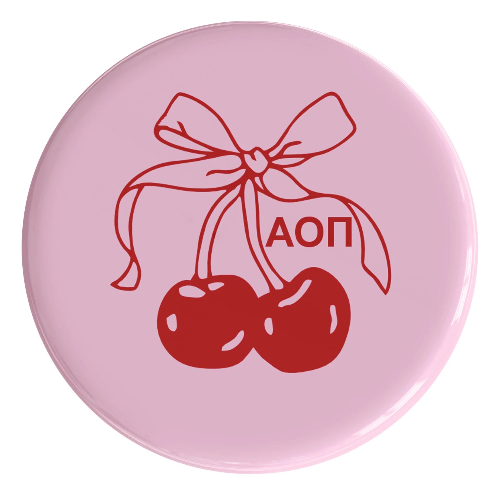 Alpha Omicron Pi Mon Cheri Sorority Button