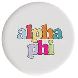 Alpha Phi Live In Color Sorority Button